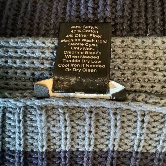 ANN TAYLOR BELL SLEEVE OVERSIZED STRIPED SWEATER SIZE SMALL - Picture 6 of 7